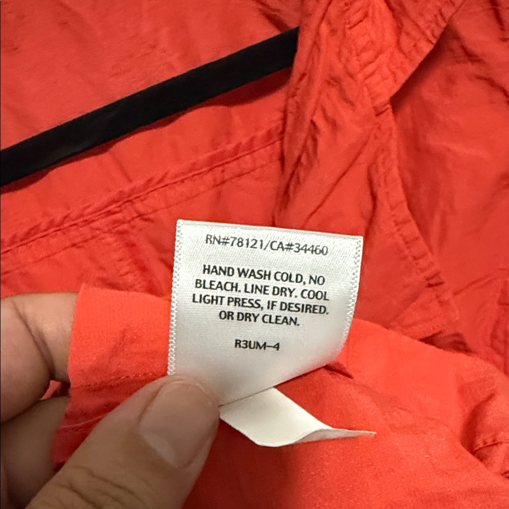Eileen Fisher Women's Bold Red Cotton Steel Lory Jacket - Picture 5 of 9